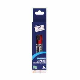 JS Rollerball Pens, Pack of 3