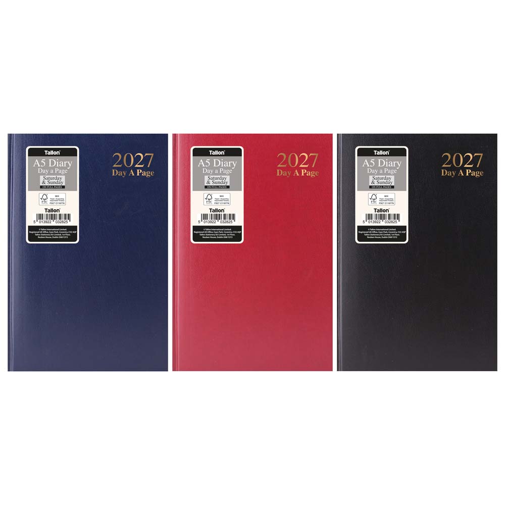 2027 Diary A5 DAP Casebound Value 7 Days