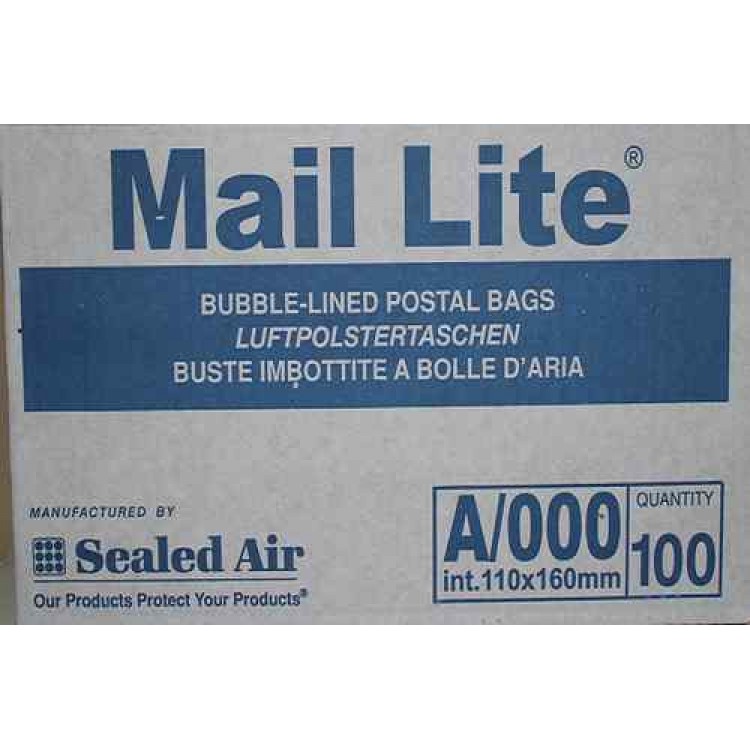 Mail Lite White A/000 Bubble Envelopes Box of 100