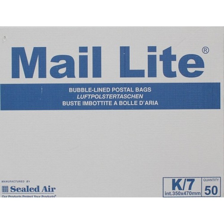 Mail Lite White K/7 Bubble Envelopes Box of 50