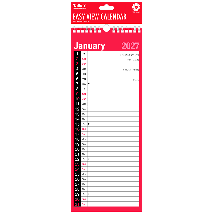 Calendar R&B Superslim