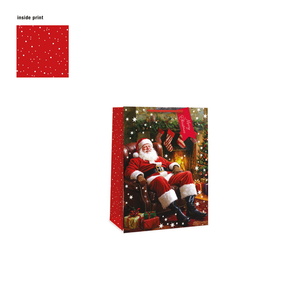 Gift Bag XMAS Traditional Santa