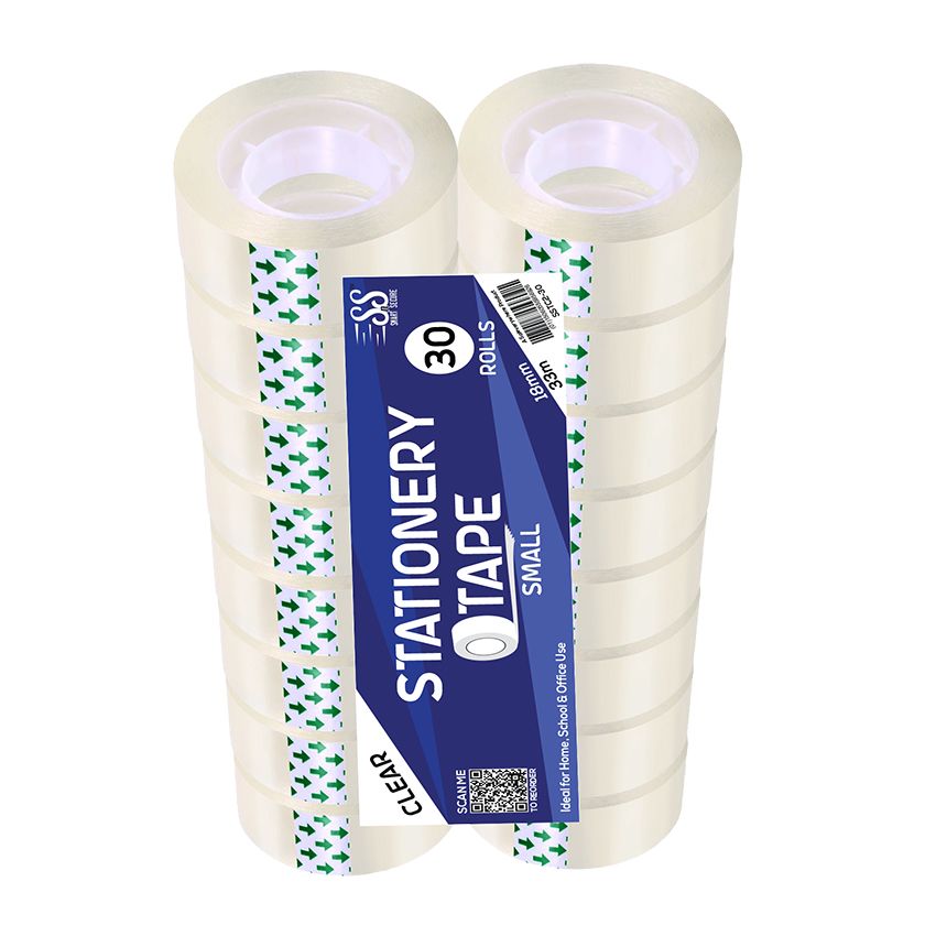 Smart n Secure Small Clear Tape, 18mm x 33m