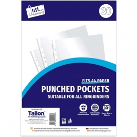 JS Punched Pockets Pack of 20