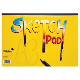 Silvine A3 Skecth Pad 100gsm, 40 Pages