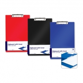 A* Clipboard with Cover Asst Colours