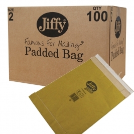 Jiffy Green Fibre Padded Size 2, Box of 100