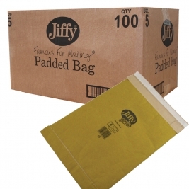 Jiffy Green Fibre Padded Size 5, Box of 100