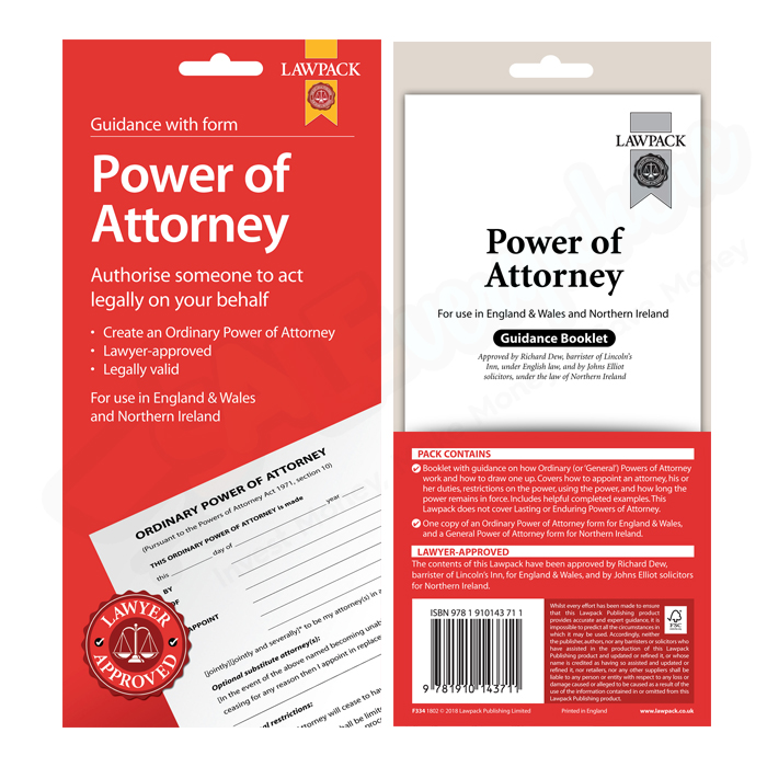 Law Pack Power of Attorney, England & Wales