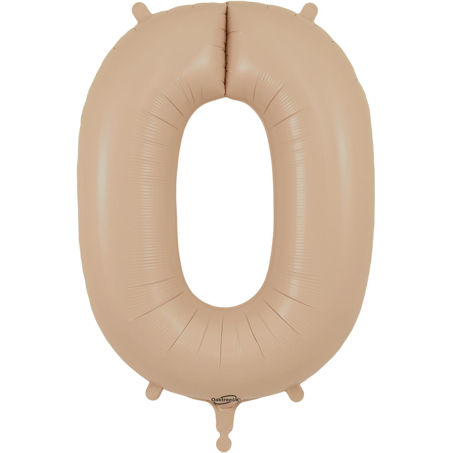 Oaktree UK Number 0, Rainbow Foil Balloon 34" | 87cm, Hanging